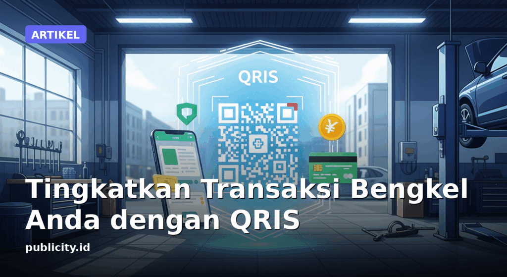 ilustrasi gambar panduan qris untuk bengkel