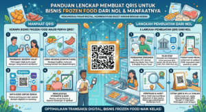 Ilustrasi : Panduan Lengkap membuat QRIS untuk frozen food dari nol dan manfaat nya